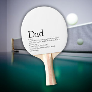 De beste vader-papa-definitie van de wereld tafeltennisbatje