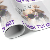 De beste vader Shih Tzu Niet schattig grappige hon Cadeaupapier (Rol Hoek)