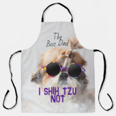 De beste vader Shih Tzu Niet schattig grappige hon Schort (Voorkant)