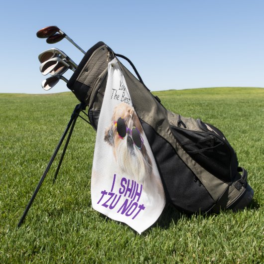 De Beste vader Shih Tzu Niet schattige grappige ho Golfhanddoek (Groen)