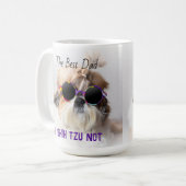 De Beste vader Shih Tzu Niet schattige grappige ho Koffiemok (Voorkant links)