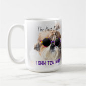 De Beste vader Shih Tzu Niet schattige grappige ho Koffiemok (Links)