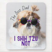 De Beste vader Shih Tzu Niet schattige grappige ho Muismat (Voorkant)