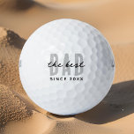 De beste vader sinds 20XX Modern Simple Preppy Golfballen<br><div class="desc">Dit eenvoudige en moderne ontwerp bestaat uit san serif typografie.</div>