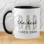 De beste vader sinds 20XX Modern Simple Preppy Mok<br><div class="desc">Dit eenvoudige en moderne ontwerp bestaat uit san serif typografie.</div>