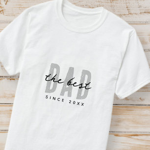 De beste vader sinds 20XX Modern Simple Preppy T-shirt
