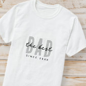 De beste vader sinds 20XX Modern Simple Preppy T-shirt