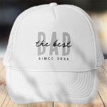 De beste vader sinds 20XX Modern Simple Preppy Trucker Pet<br><div class="desc">Dit eenvoudige en moderne ontwerp bestaat uit san serif typografie.</div>