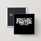 De beste vader ter wereld bedoel ik vader vierkante button 5,1 cm (Voorkant /achterkant)