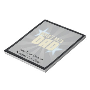 De beste vader ter wereld, blauwe sterren notitieblok