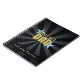 De beste vader ter wereld, blauwe sterren notitieboek (Linkerzijde)