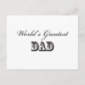 De beste vader ter wereld briefkaart (Voorkant)