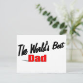 De beste vader ter wereld briefkaart (Staand voorkant)
