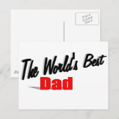 De beste vader ter wereld briefkaart (Voorkant / Achterkant)
