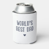 De beste vader ter wereld. Cute Vaderdag Blikjeskoeler (Blikje Achterkant)