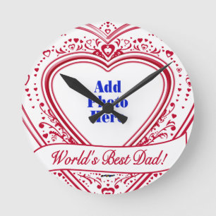 De beste vader ter wereld. Foto Red Hearts Ronde Klok
