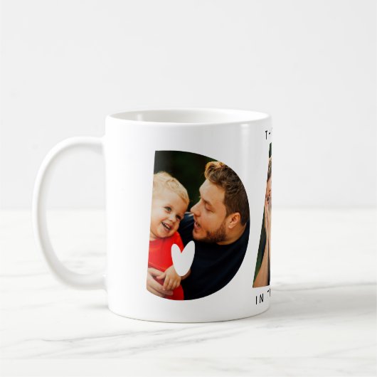De beste vader ter wereld fotocollage koffiemok (Links)