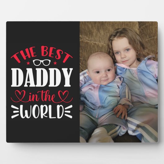 De beste vader ter wereld fotoplaat (Voorkant)