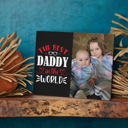 De beste vader ter wereld fotoplaat (Zijkant)