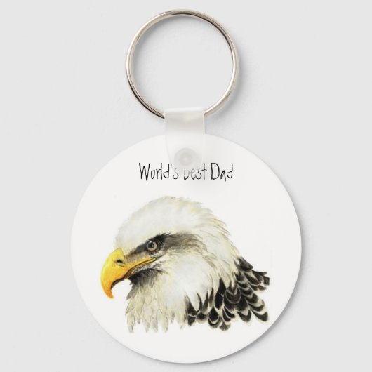 De beste vader ter wereld, ik hou van Bald Eagle,  Sleutelhanger (Voorkant)