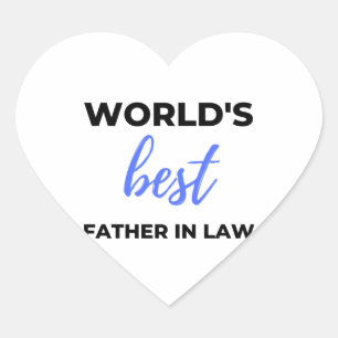 De beste vader ter wereld in wet 2 hart sticker