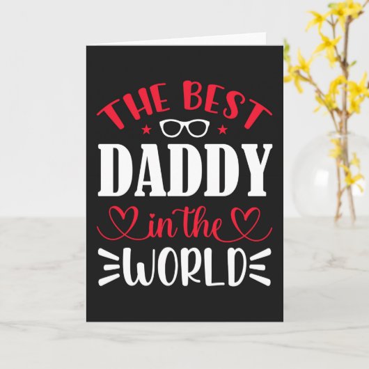 De beste vader ter wereld kaart (Gele Bloem)