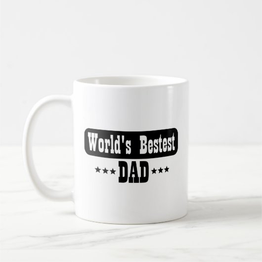 De beste vader ter wereld koffiemok (Links)