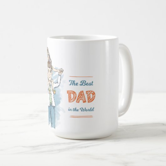 De beste vader ter wereld koffiemok (Voorkant rechts)