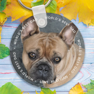 De beste vader ter wereld - Pet Photo Dog Dad - Ik Sleutelhanger