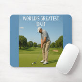 De beste vader ter wereld - Putting Pro Muismat (Met muis)