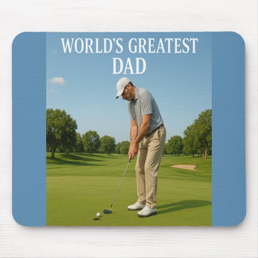 De beste vader ter wereld - Putting Pro Muismat (Voorkant)