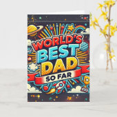 De beste vader ter wereld (tot nu toe) kaart (Gele Bloem)
