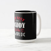 De beste vader ter wereld tweekleurige koffiemok (Voorkant rechts)