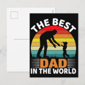 De Beste Vader Ter Wereld Vaderdag Feestdagenkaart (Voorkant / Achterkant)