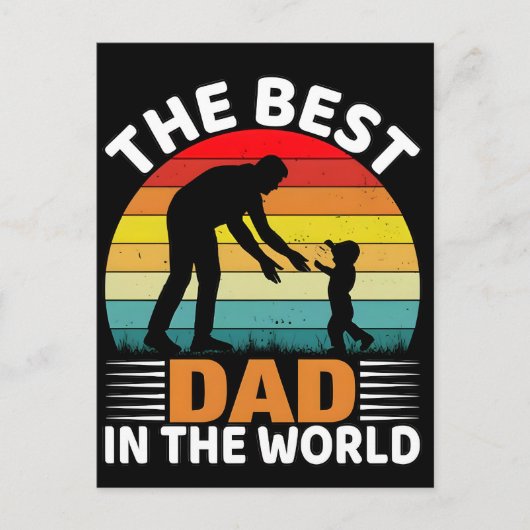 De Beste Vader Ter Wereld Vaderdag Feestdagenkaart (Voorkant)
