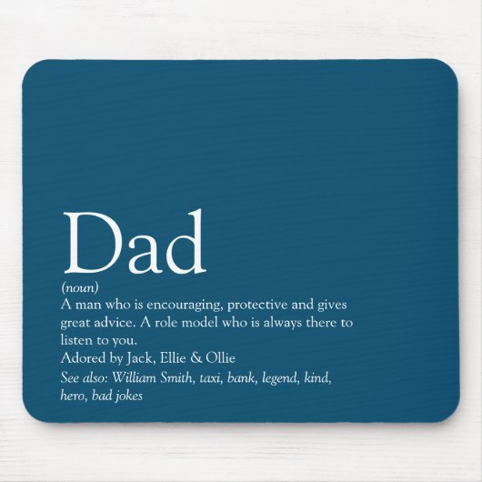 De beste vader vader van de wereld, vader, vader, muismat (Voorkant)