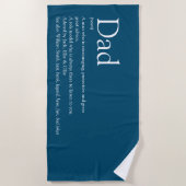 De beste vader vader van de wereld, vader, vader,  strandlaken (Voorkant)