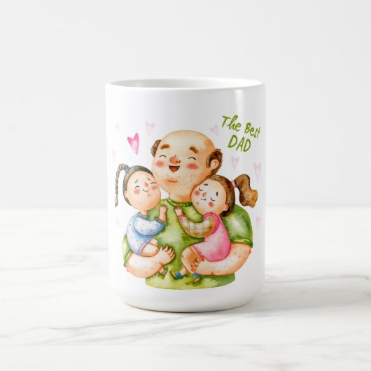 De beste vader Vaderdag Coffee Mok (Center)