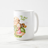 De beste vader Vaderdag Coffee Mok (Voorkant rechts)