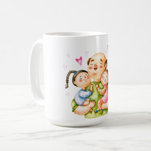 De beste vader Vaderdag Coffee Mok (Voorkant links)