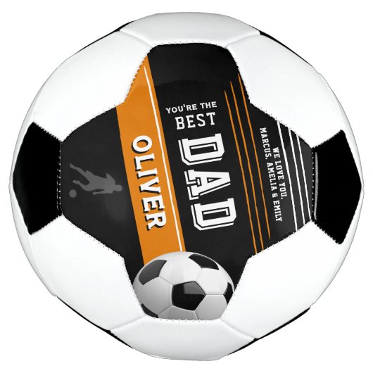 De beste vader van de moderne vader Keepsake Footb Voetbal (Gedraaid)