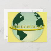 'De beste vader van de wereld' Briefkaart (Voorkant / Achterkant)