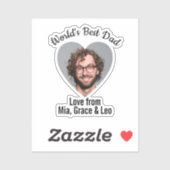 De beste vader van de wereld is een individu sticker (Vel)