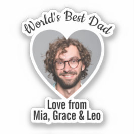 De beste vader van de wereld is een individu sticker