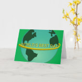 'De beste vader van de wereld' Kaart (Gele Bloem)