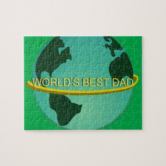 'De beste vader van de wereld' Legpuzzel (Horizontaal)