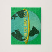 'De beste vader van de wereld' Legpuzzel (Verticaal)