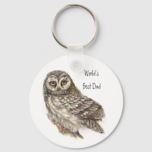 De beste vader van de wereld, Owl, Vogel Sleutelhanger