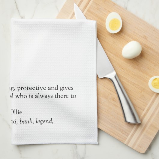 De beste vader van de wereld, papa, vaders definit theedoek (Quarter Fold)