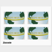 'De beste vader van de wereld' Rechthoekige Sticker (Vel)